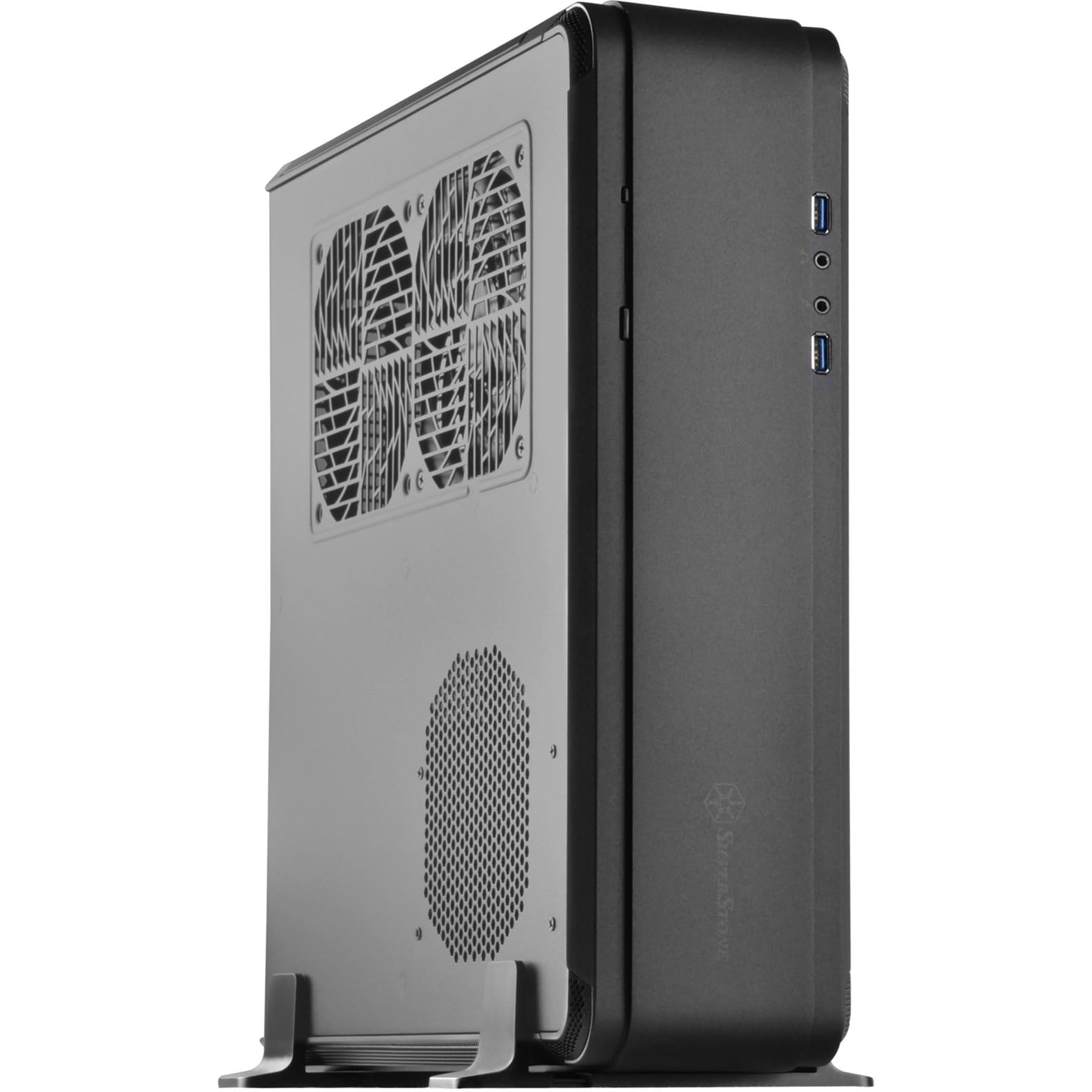 SilverStone Fortress FTZ01B-E Mini-ITX Gehäuse schwarz Aluminium