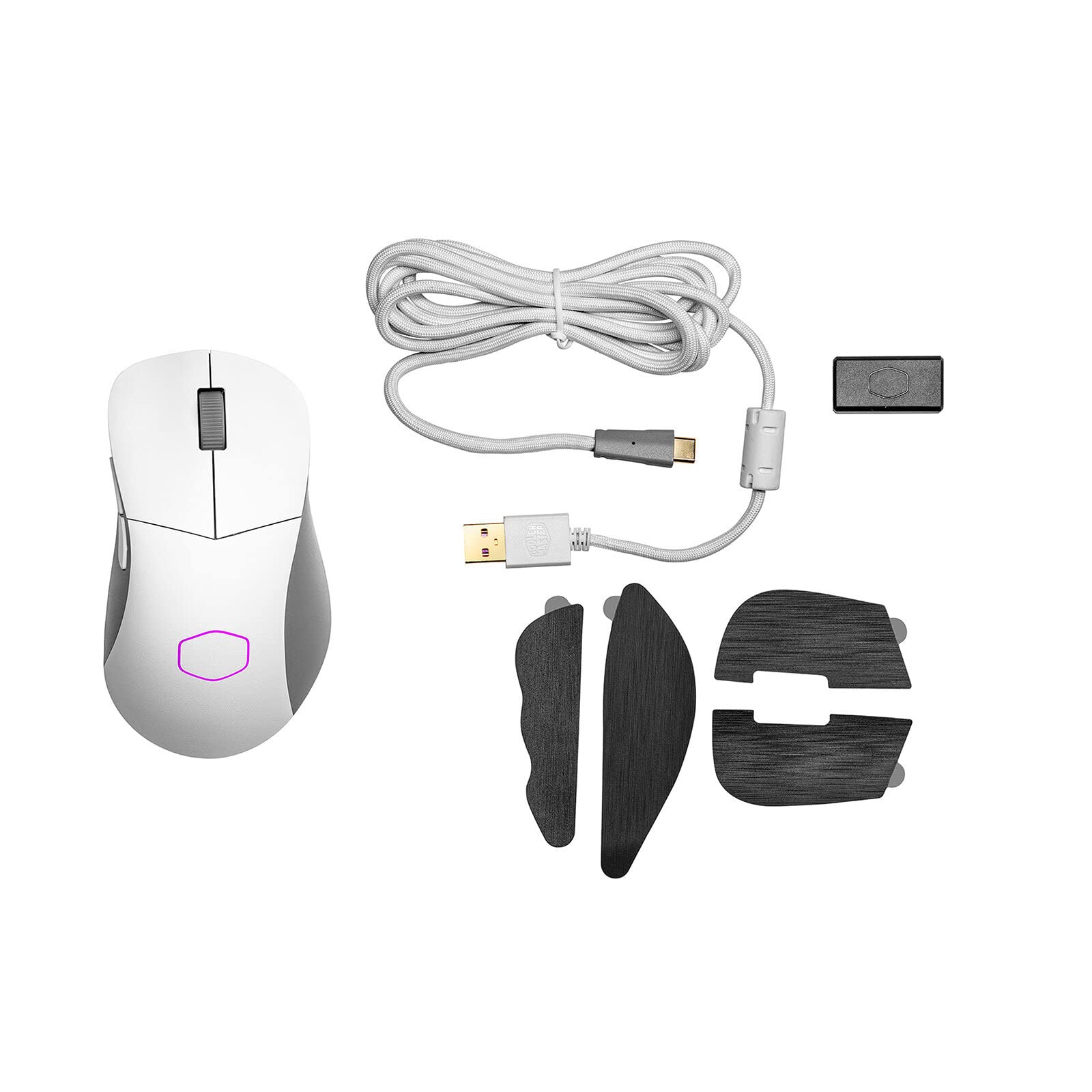 Cooler Master MM731 Gaming-Maus Wireless Weiß 59g 16000DPI