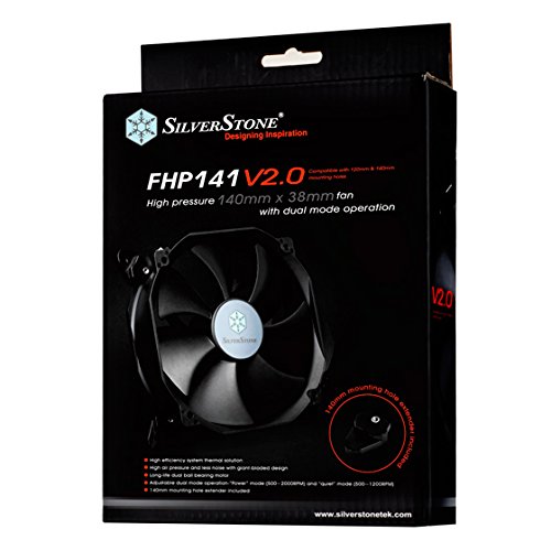 SilverStone FHP141 V2.0 Gehäuselüfter 140mm PWM schwarz
