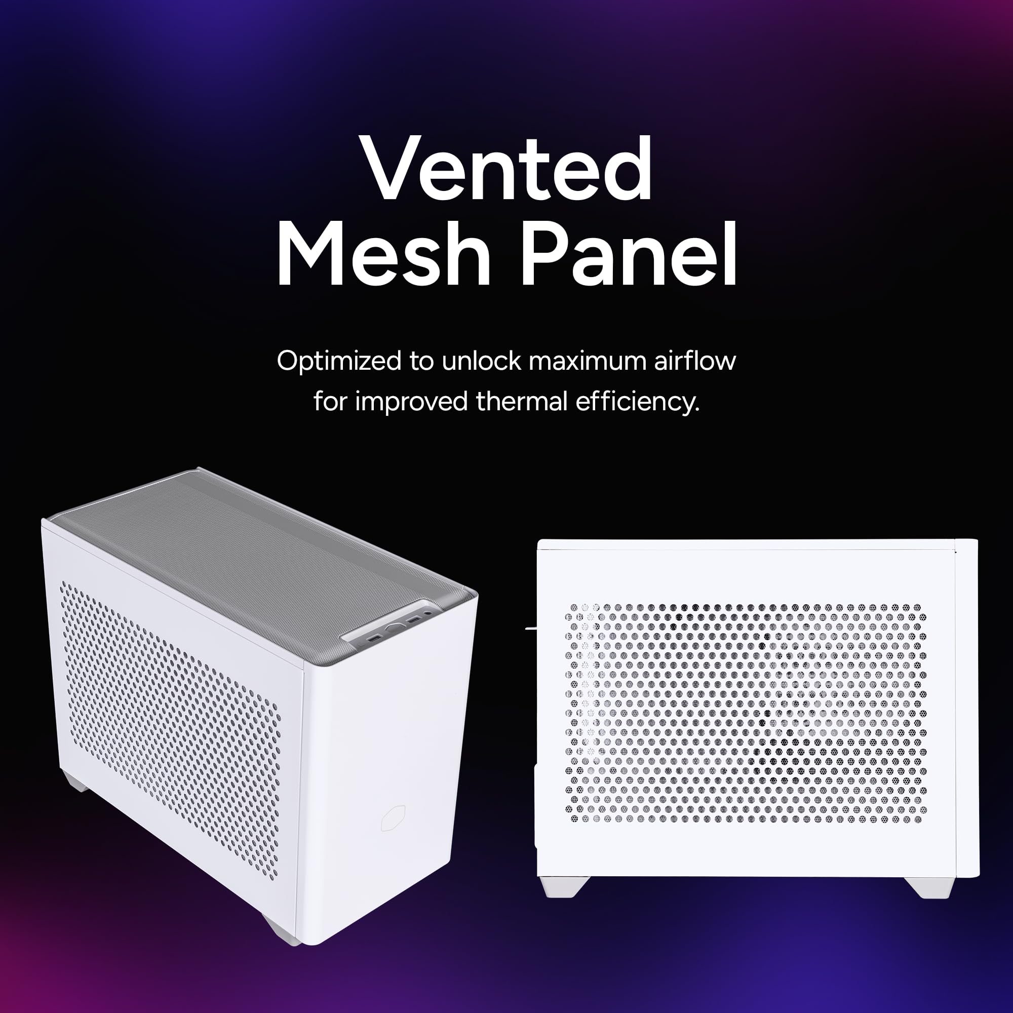 Cooler Master NR200 Mini-ITX Gehäuse Weiß Belüftet Triple-Slot