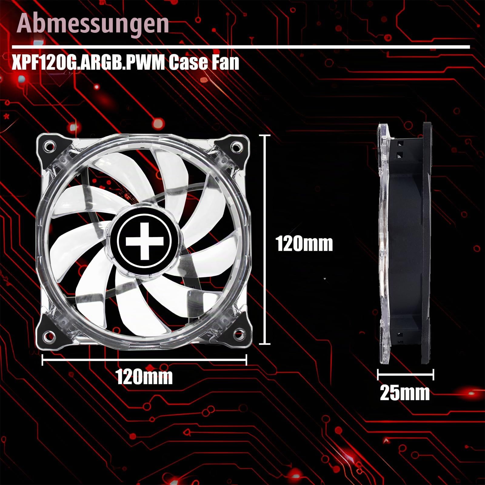 Xilence XPF120G.ARGB.PWM Lüfter 120mm ARGB PWM