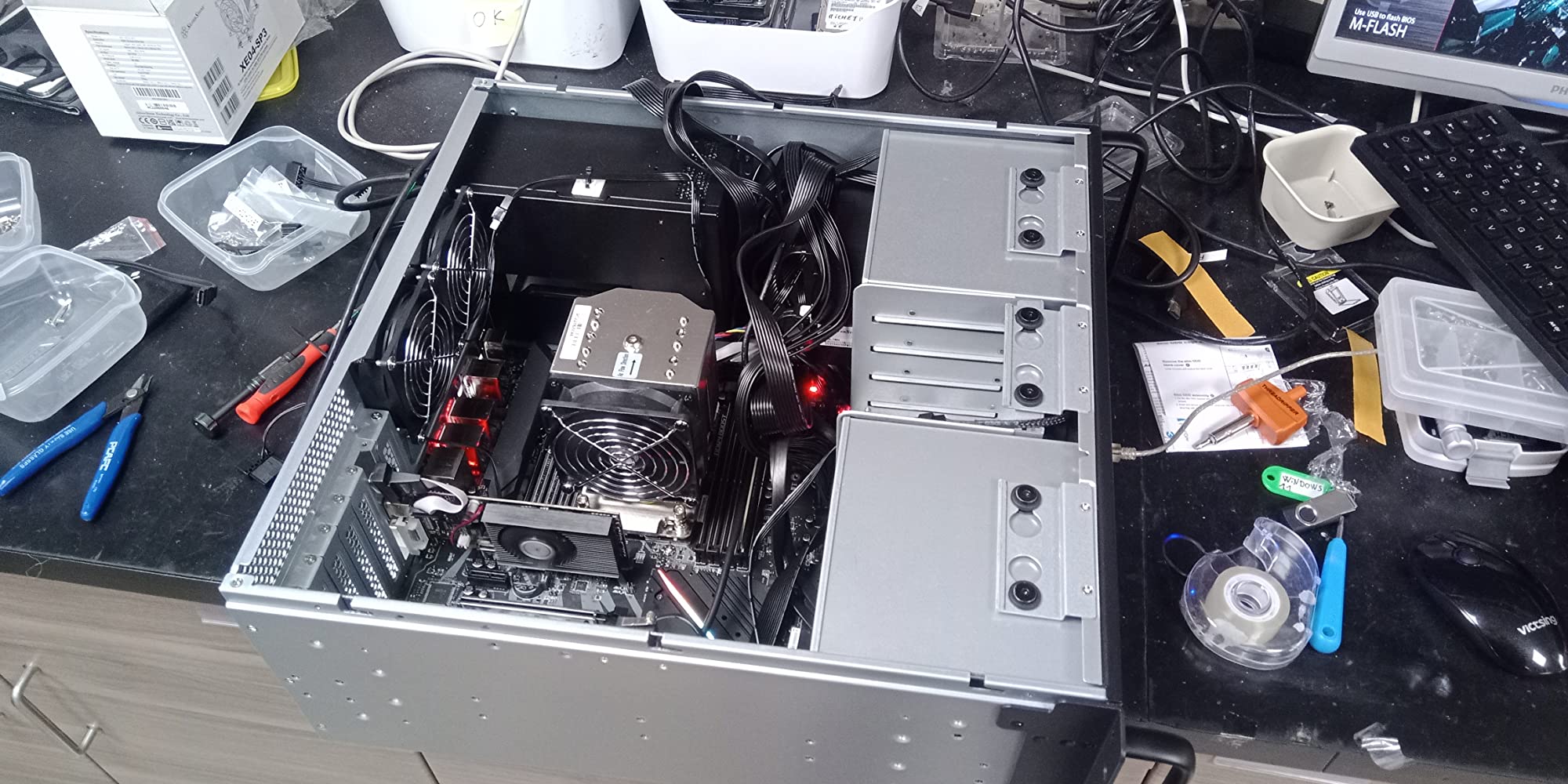SilverStone Rackmount RM41-506 4U-Server-Gehäuse Storage