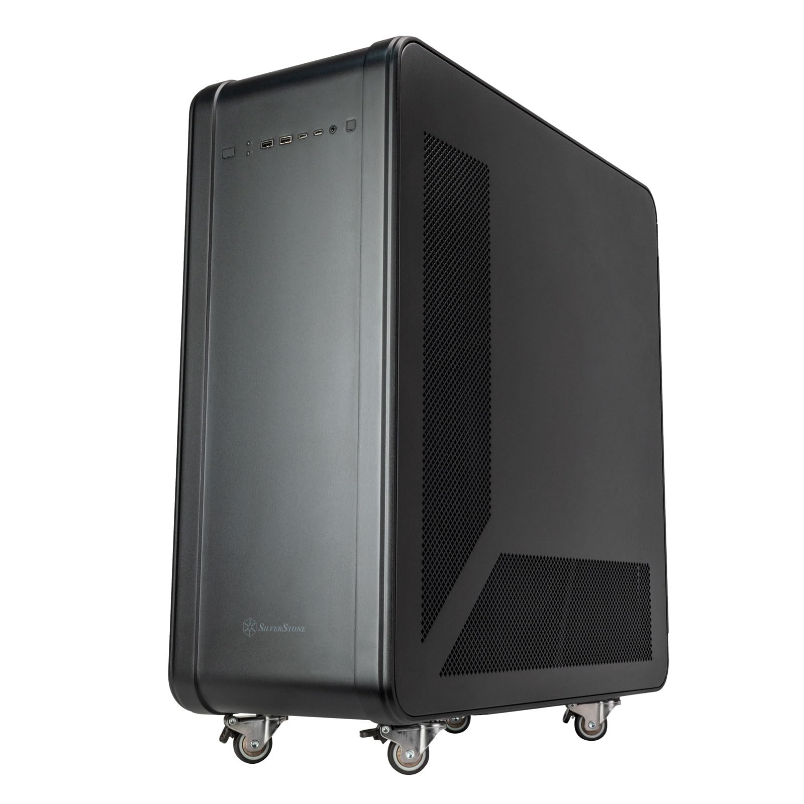 SilverStone ALTA T1 Super-Tower Alu-Gehäuse Schwarz