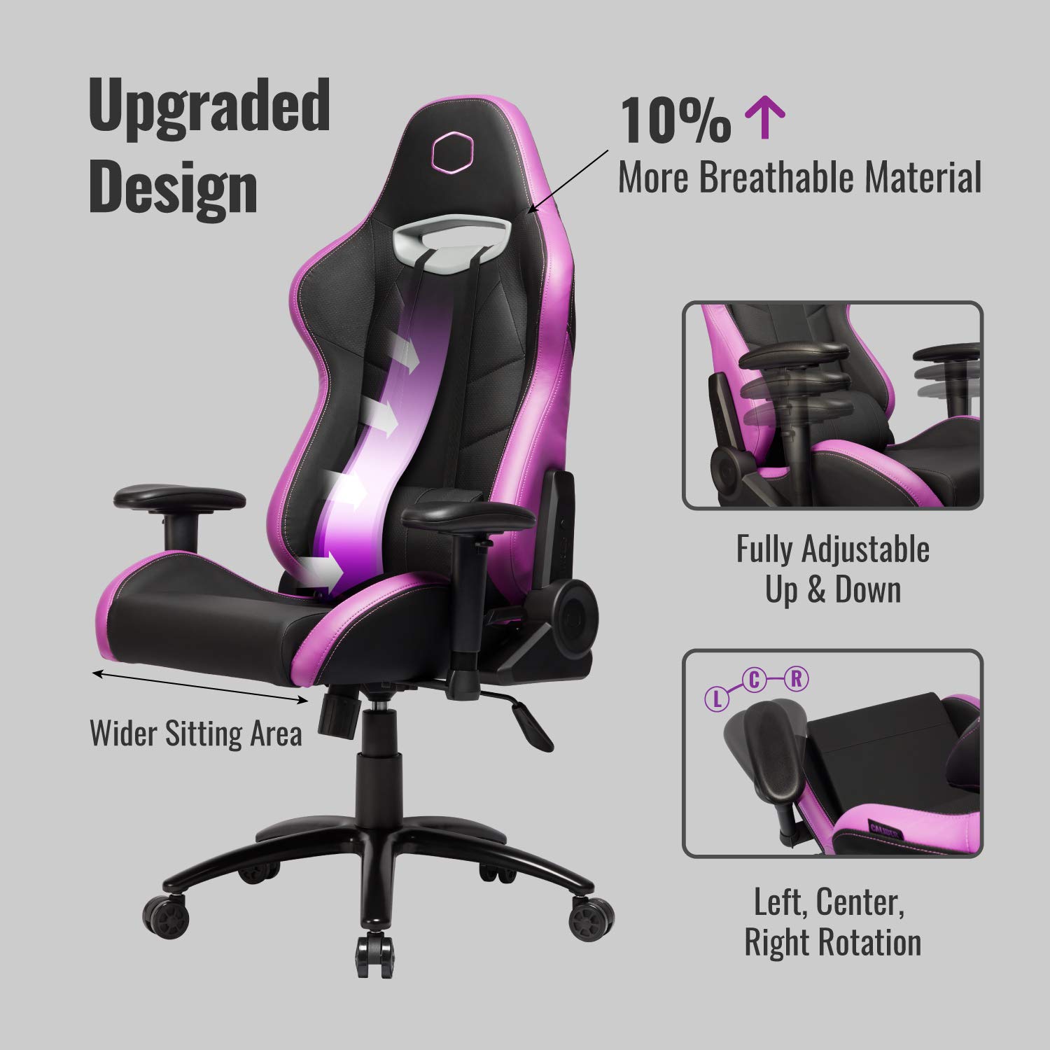 Cooler Master Caliber R2 Gaming Stuhl schwarz 150kg