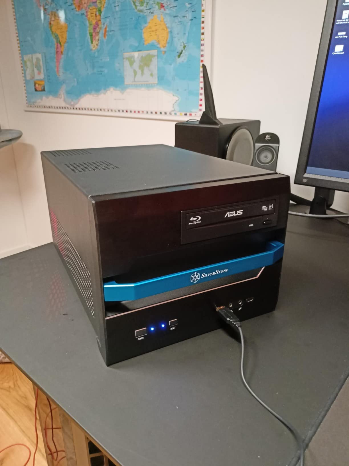SilverStone SUGO SG12B Cube Gehäuse Micro-ATX schwarz