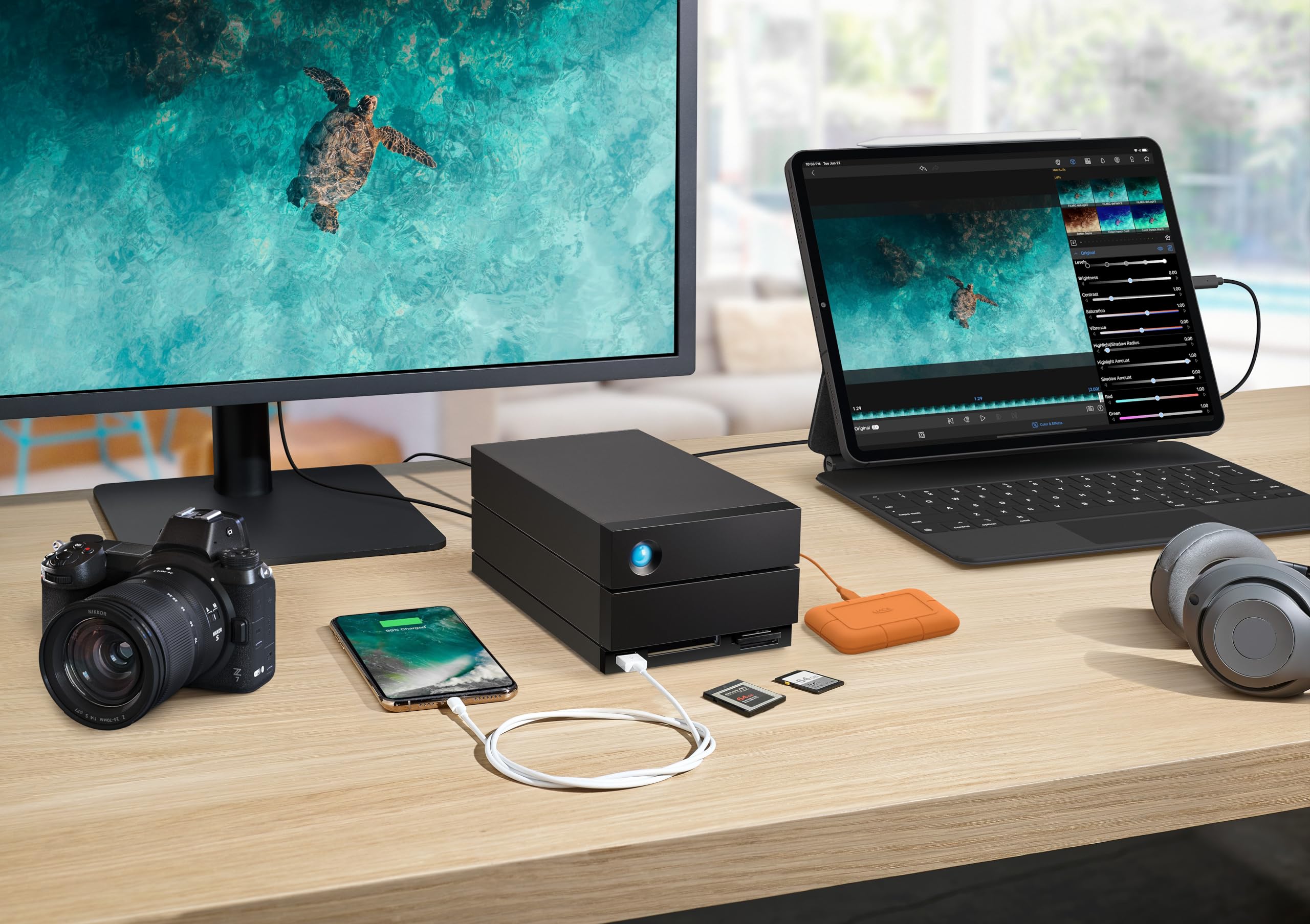 LaCie 2big Dock 16TB externe Festplatte Thunderbolt RAID