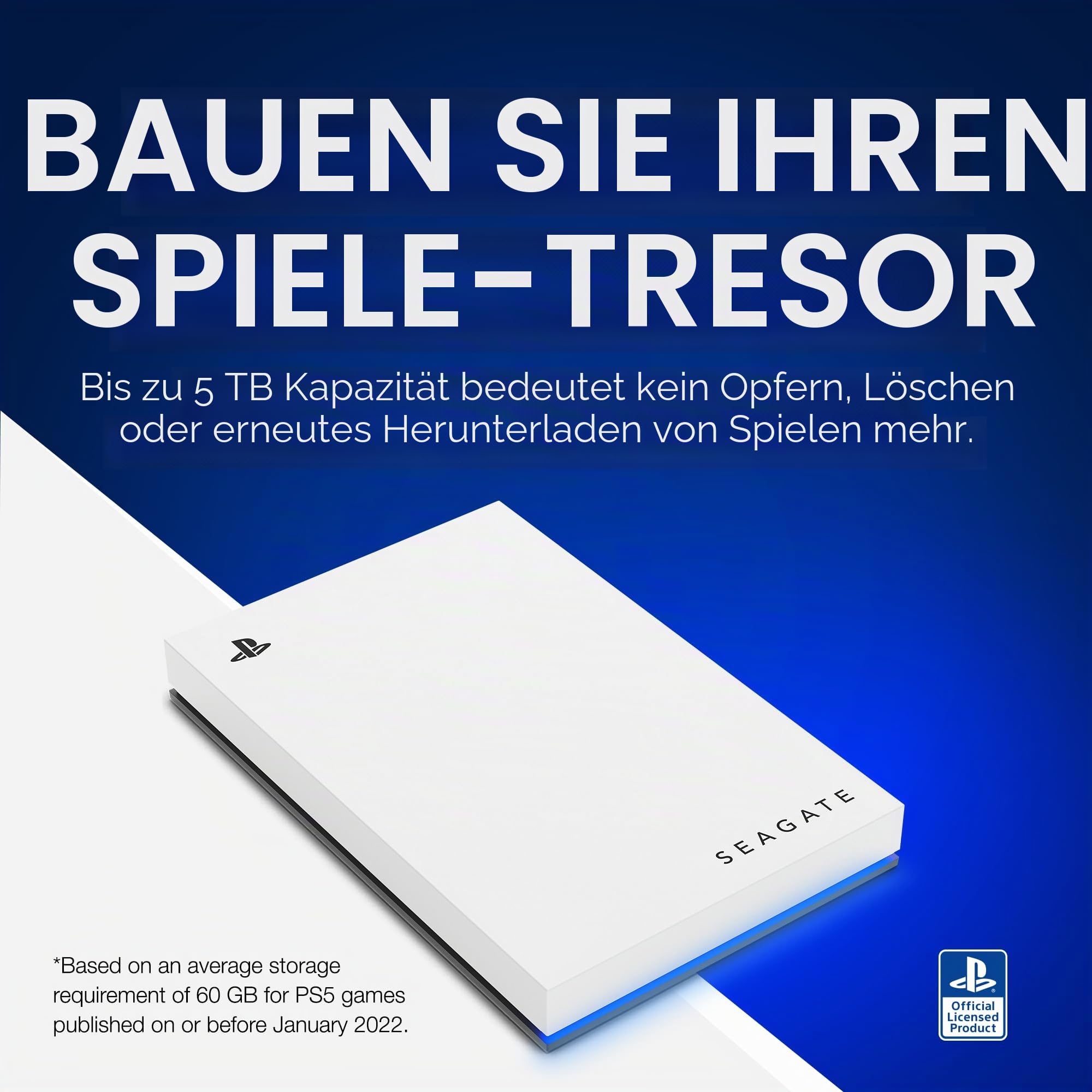 Seagate Game Drive STLV5000202 externe Festplatte 5TB PS5