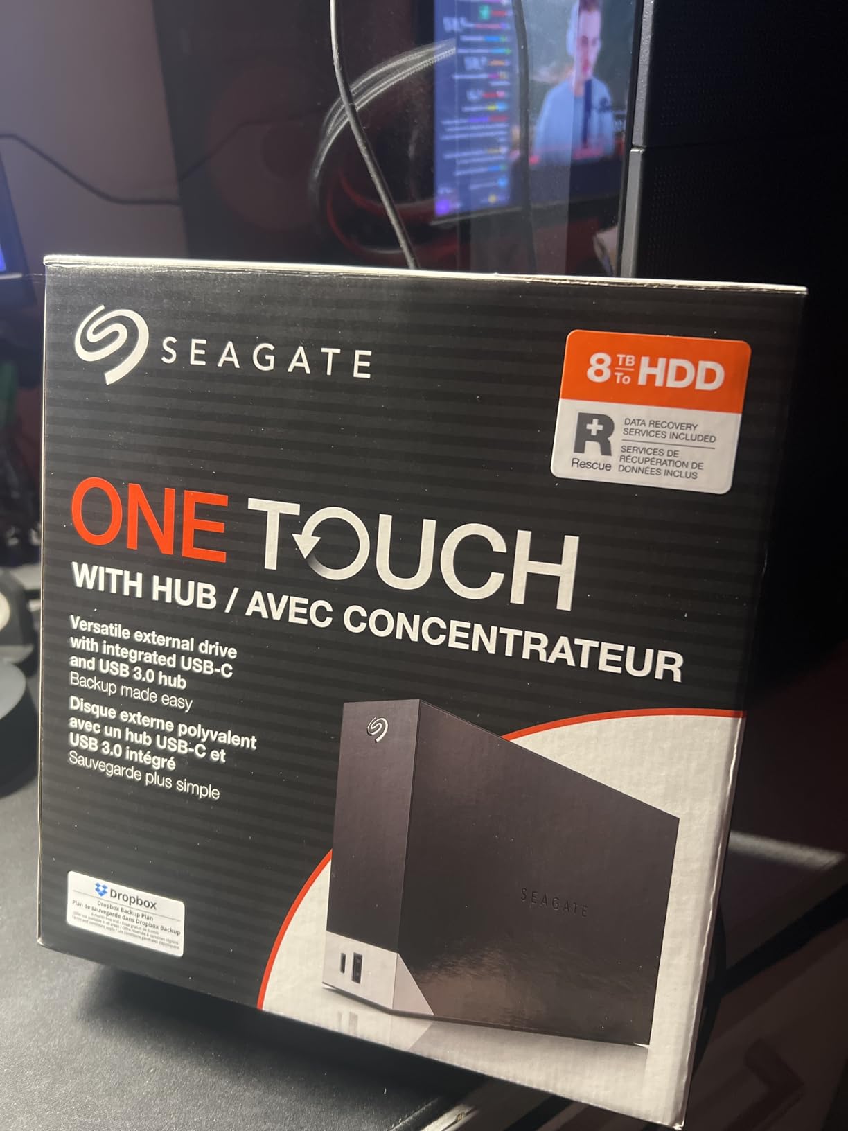 Seagate One Touch Hub 10TB externe Festplatte mit USB-Hub