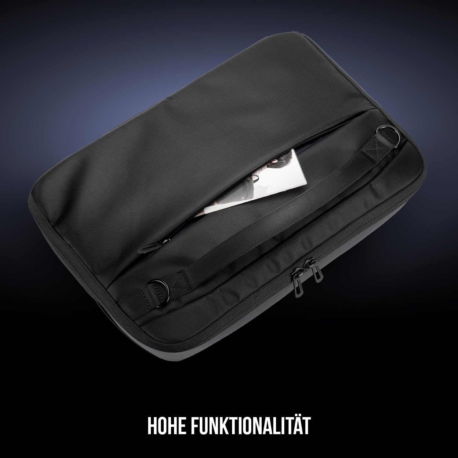 Modecom Split Laptoptasche 15,6 Zoll Schwarz Schultergurt