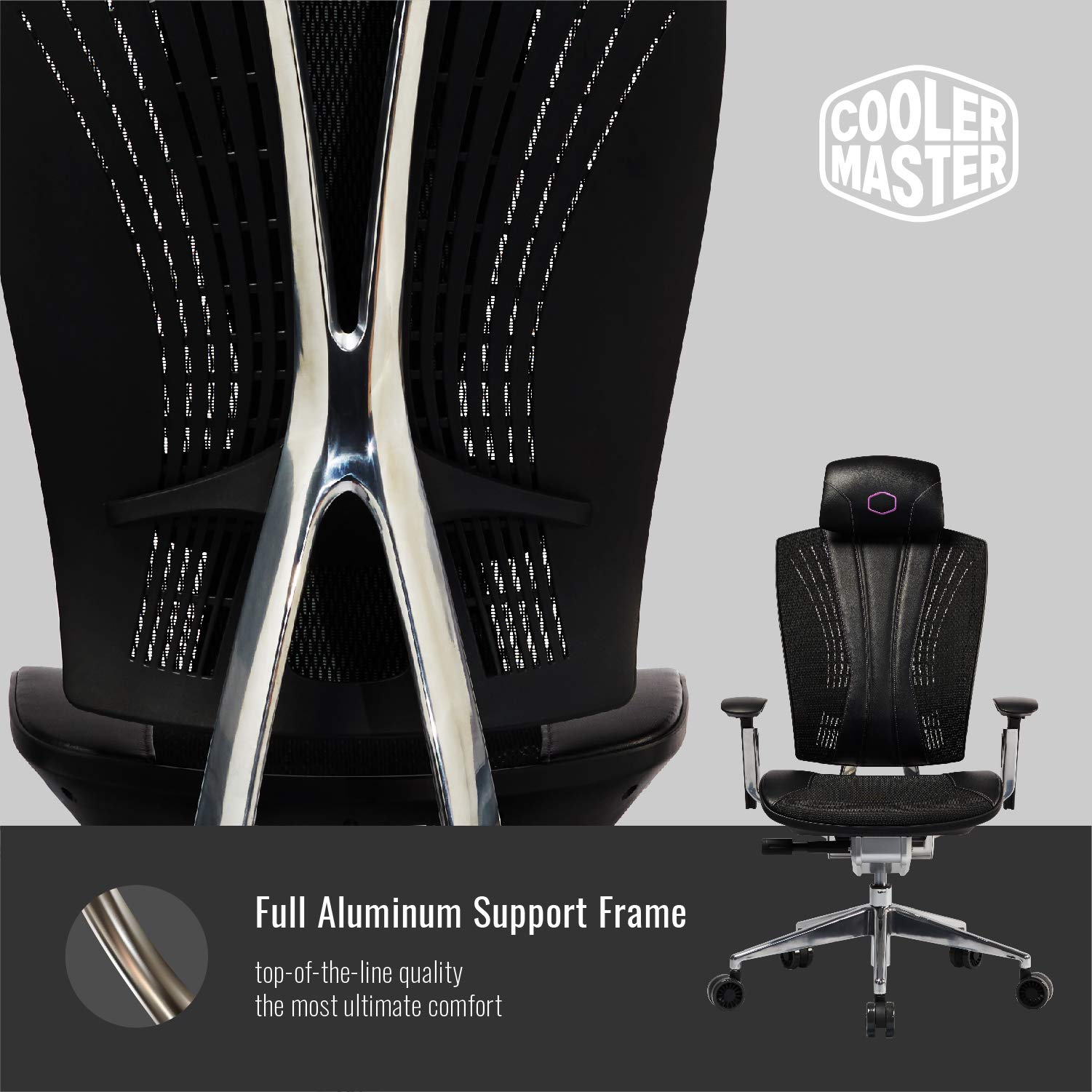 Cooler Master ERGO L Gamingstuhl schwarz 200 kg Netz