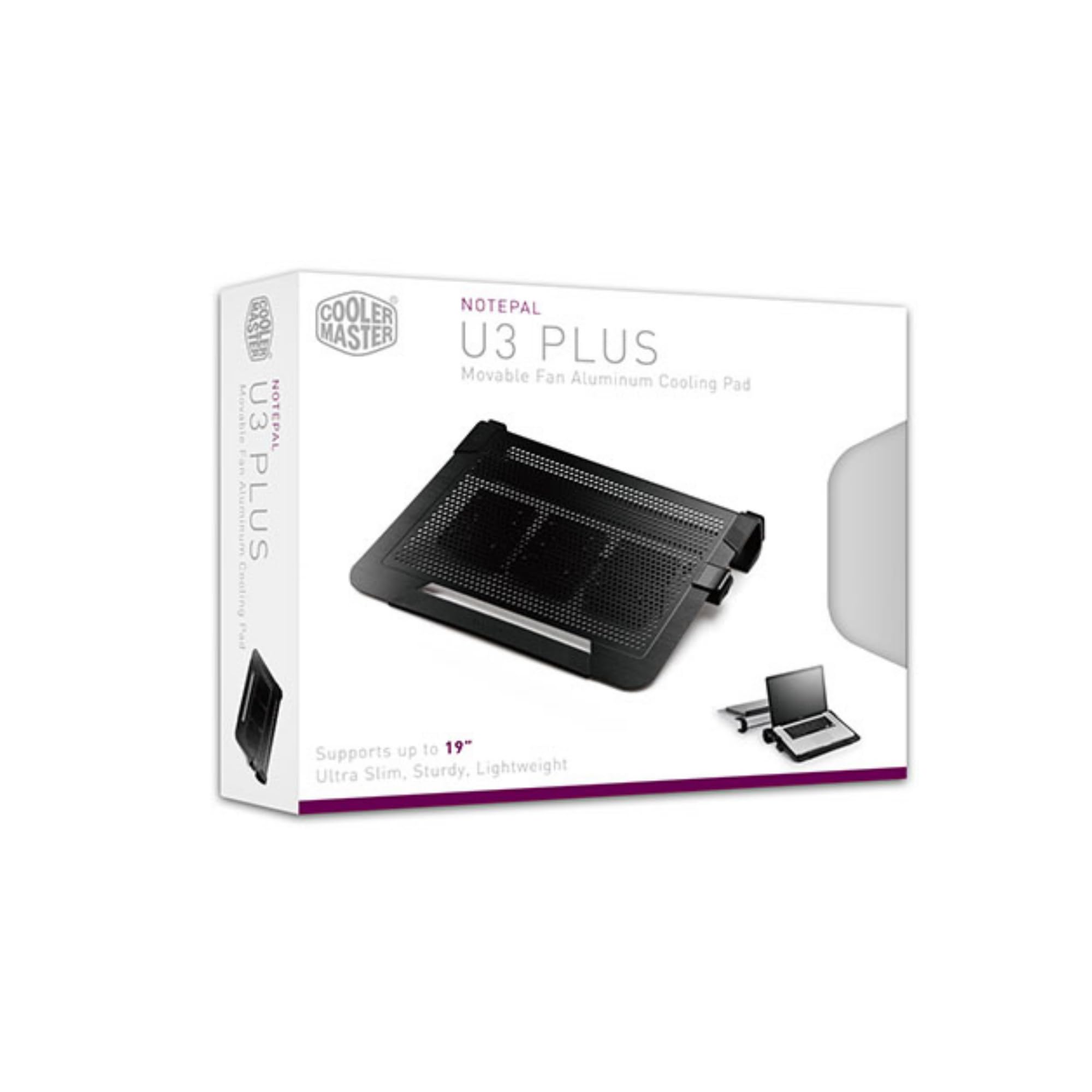 Cooler Master NotePal U3 Plus Laptop-Kühler 19 Zoll schwarz