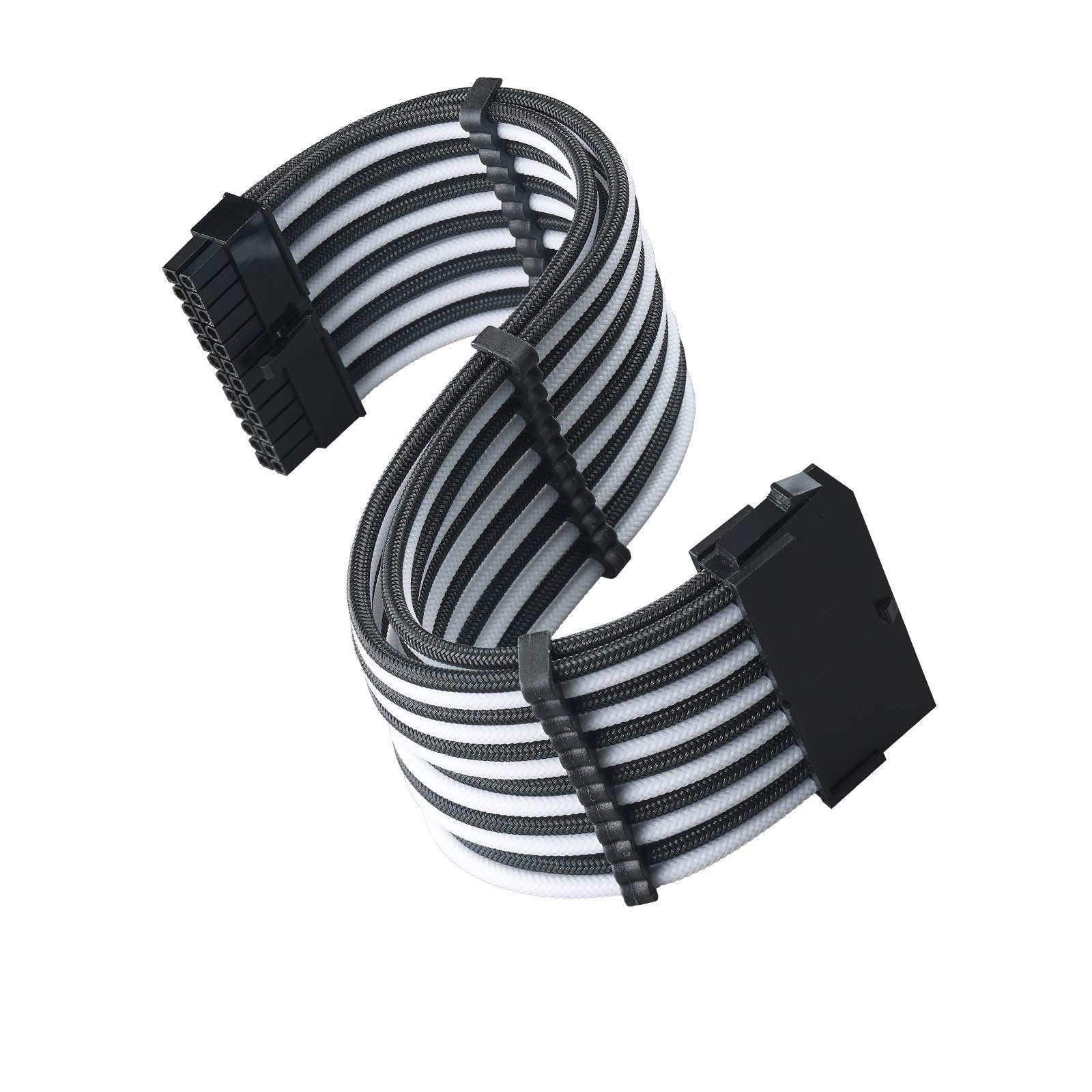 SilverStone PP07E-MBBW Kabelset Verlängerung schwarz-weiß