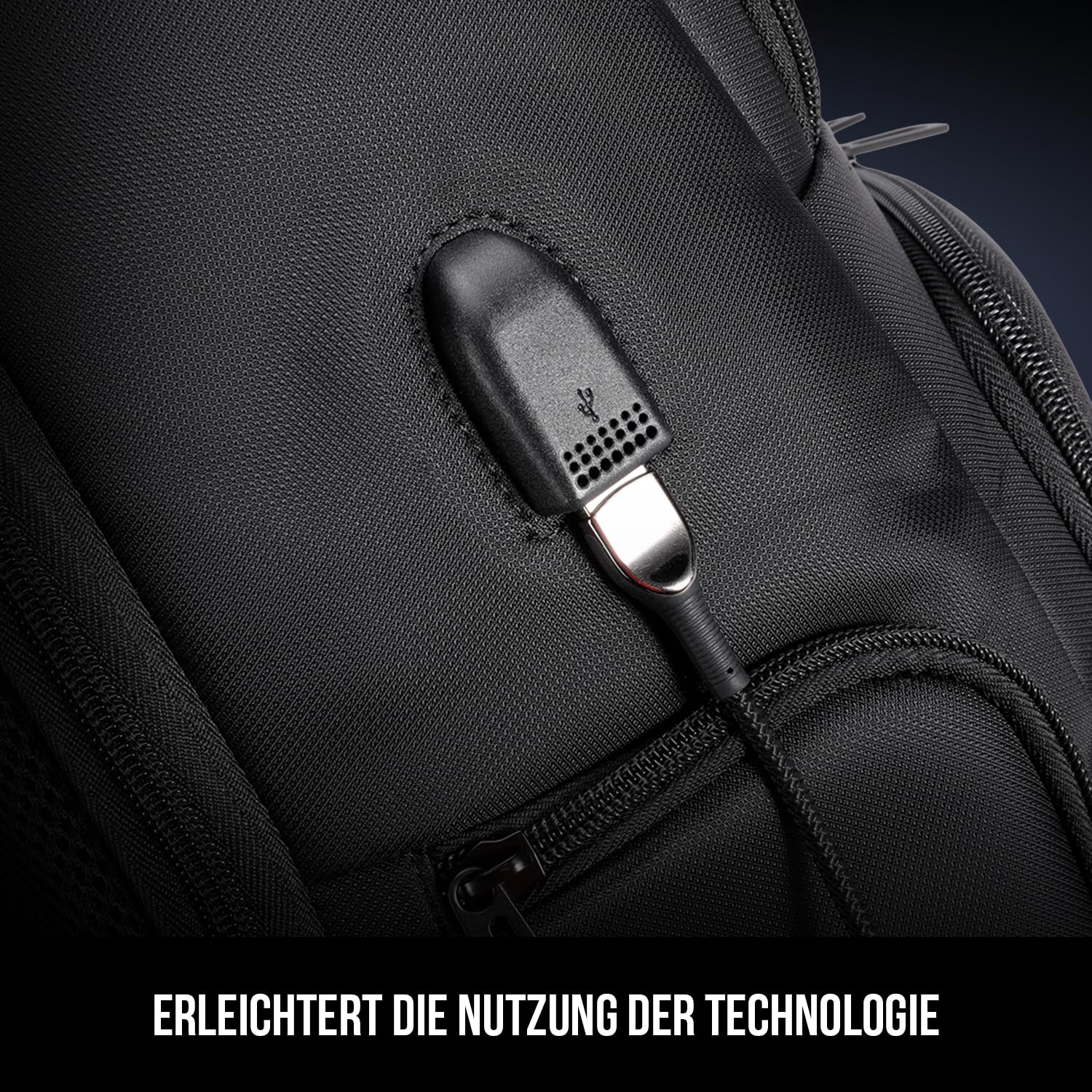Modecom Creative 15 Laptop-Rucksack 15,6 Zoll Schwarz USB