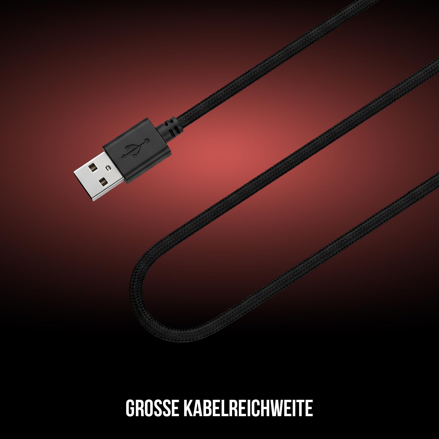 Modecom MC-M9.1 Maus schwarz-weiß USB 1,5 m Kabel