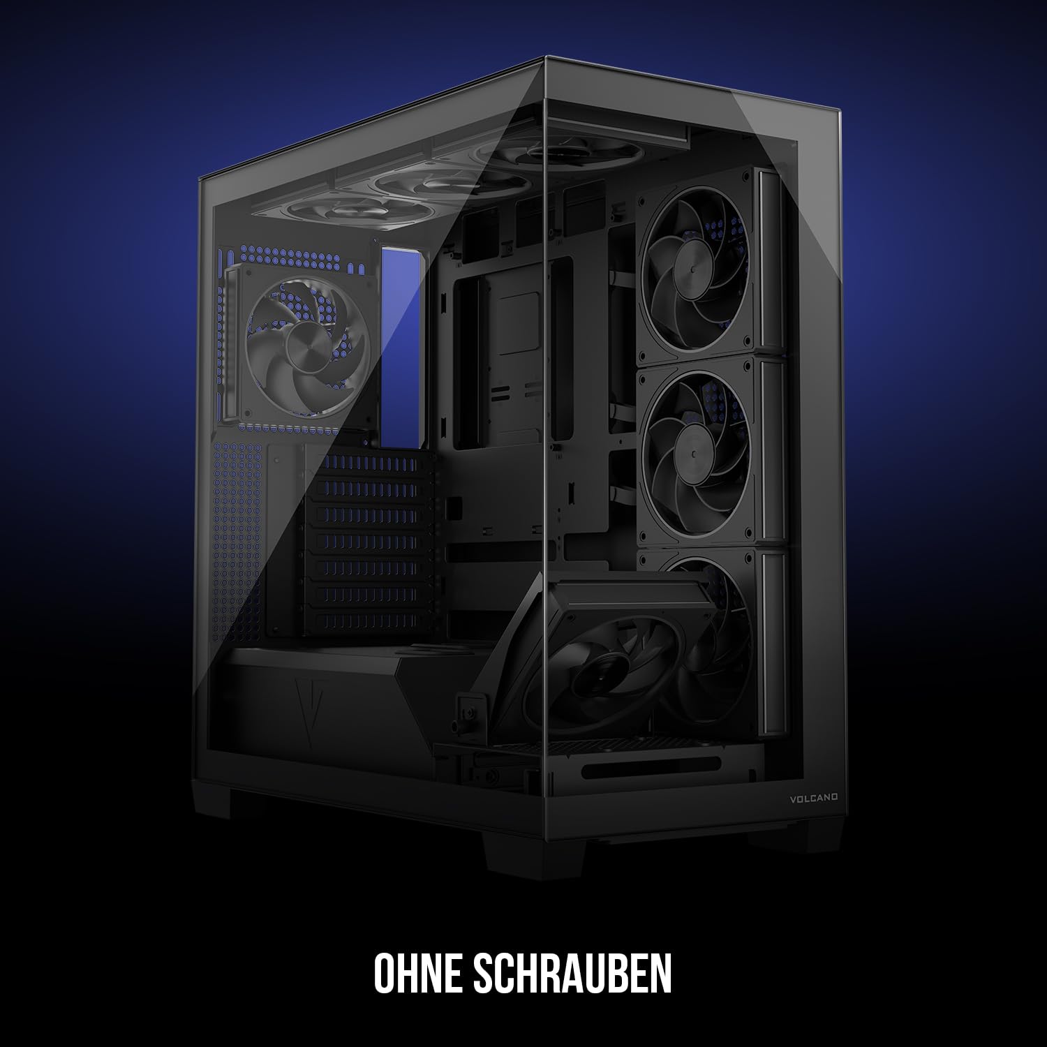 Modecom Volcano Stellar ARGB 8F Midi-Tower PC-Gehu00e4use schwarz