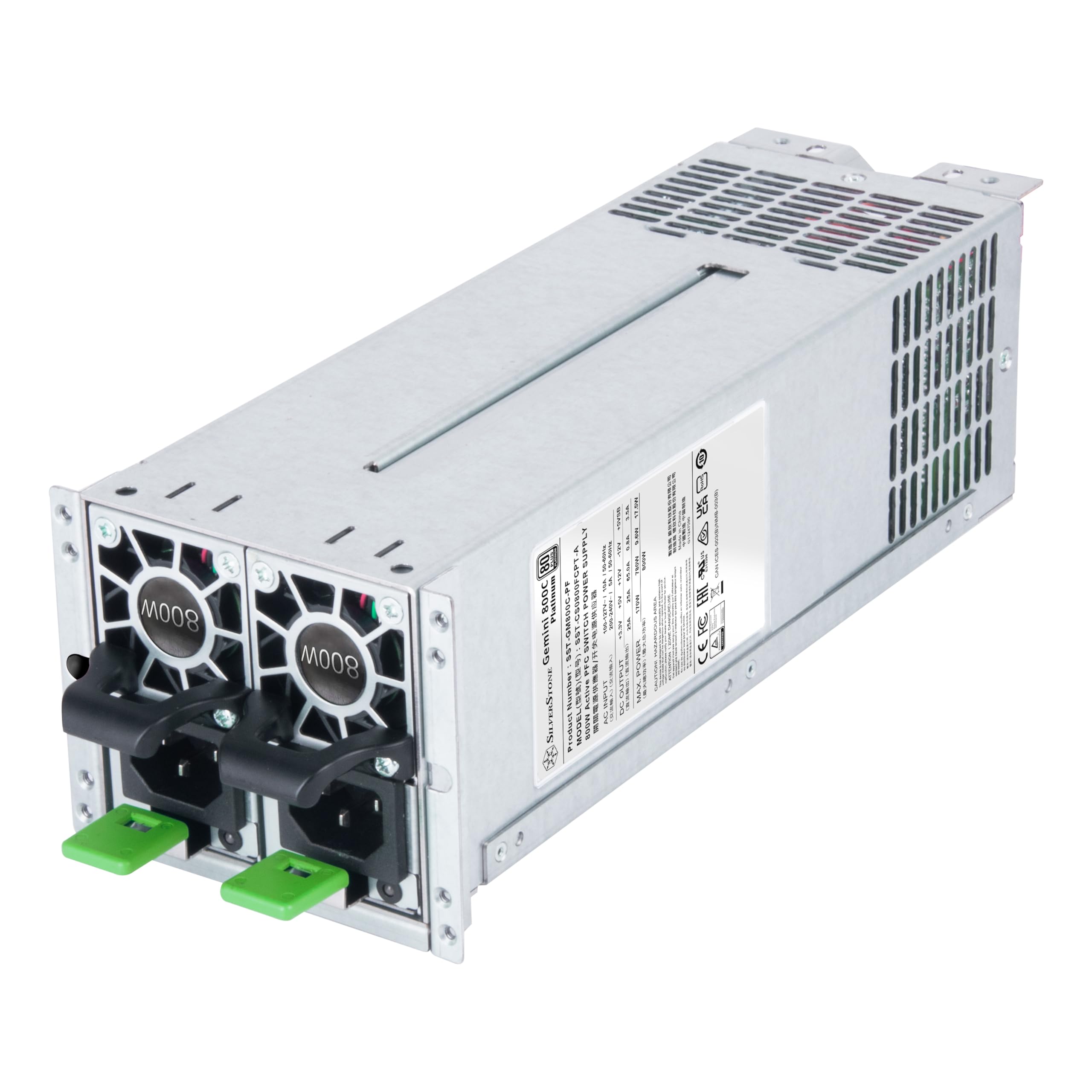 SilverStone Gemini GM800C Netzteil 800W Platinum CRPS