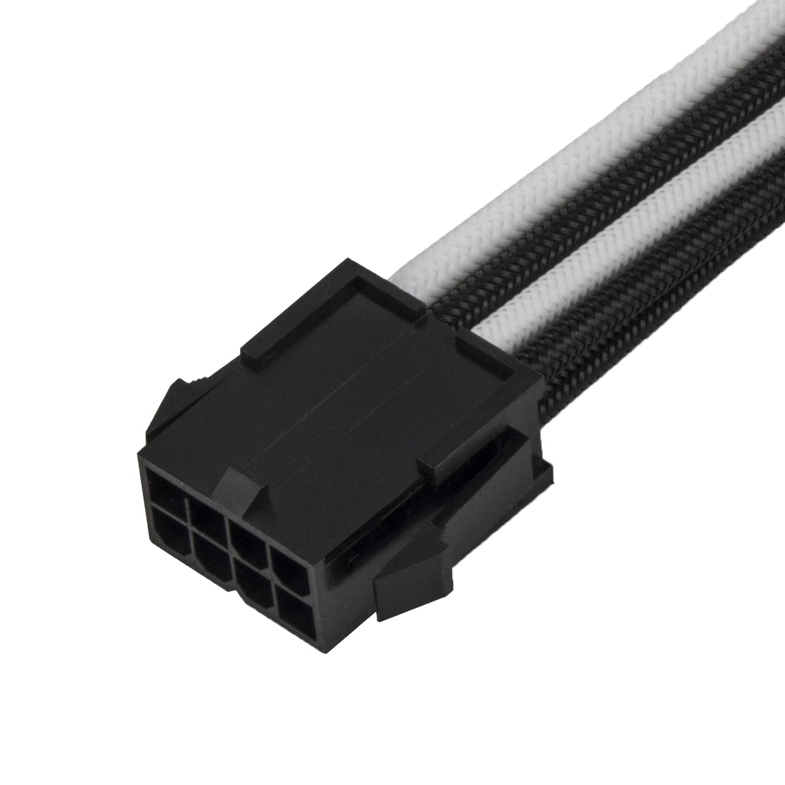 SilverStone Essential PP07E-PCIBW PCIe Kabel 8-Pin Schwarz-Weiß 300mm