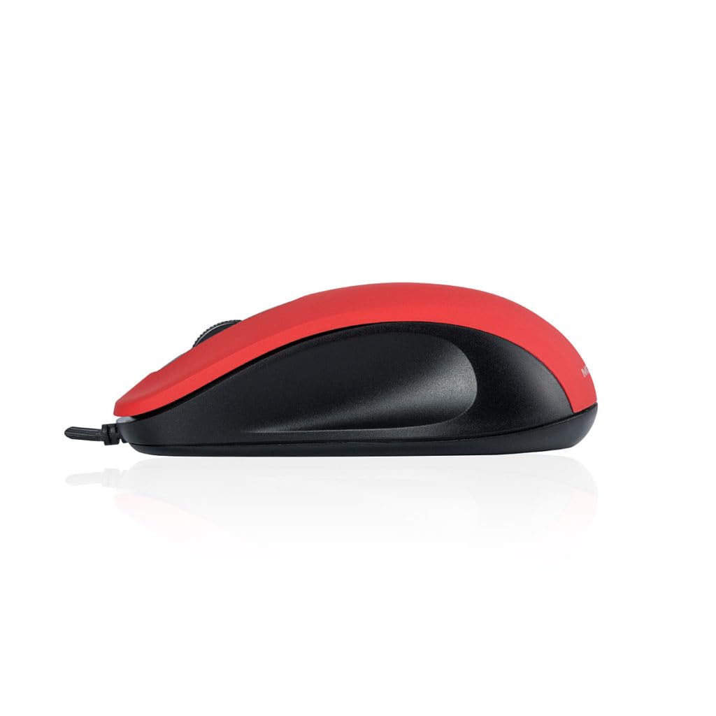 Modecom Mice MC-M10S USB Maus rot leise optisch