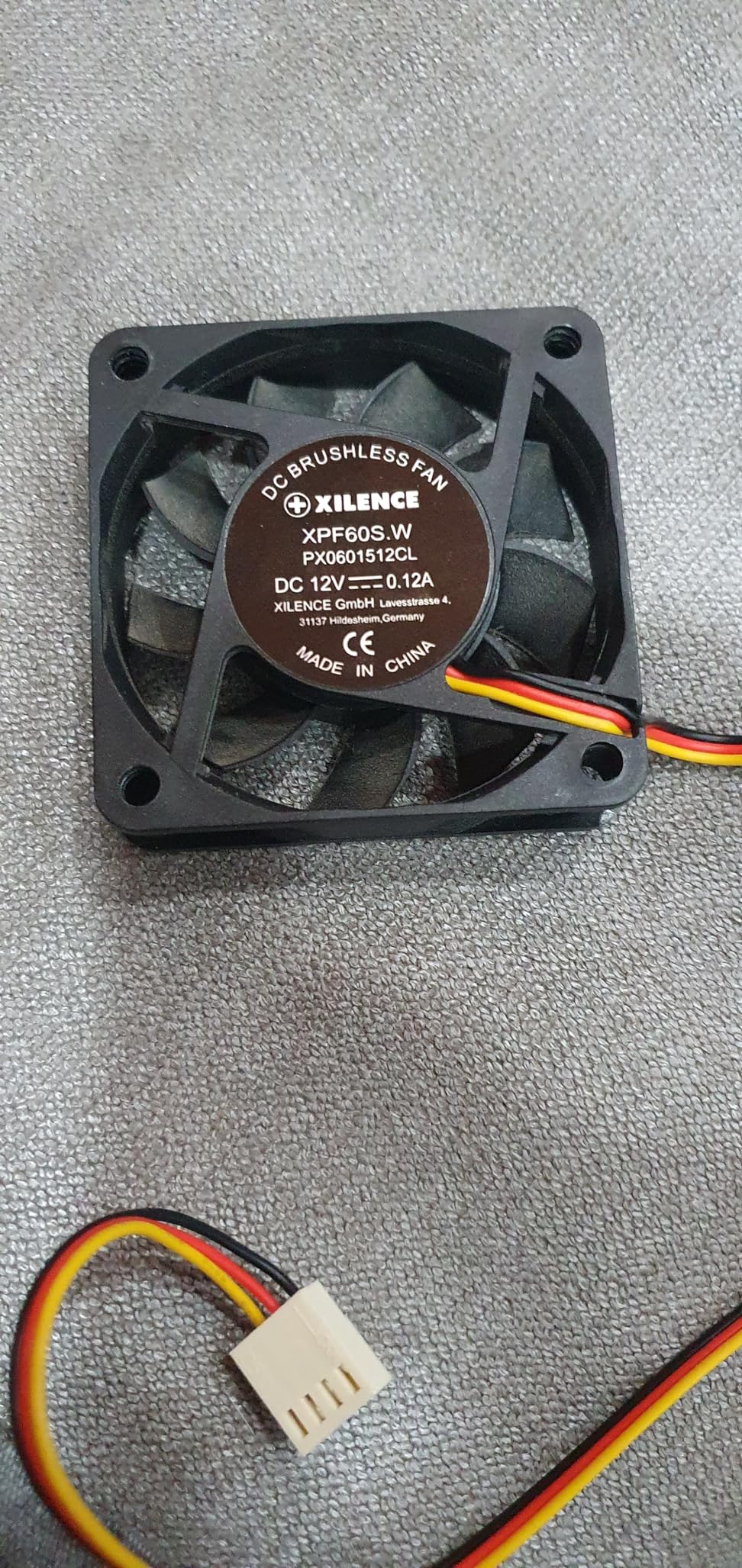 Xilence XPF60S.W 60mm Gehäuselüfter schwarz 3PIN leise