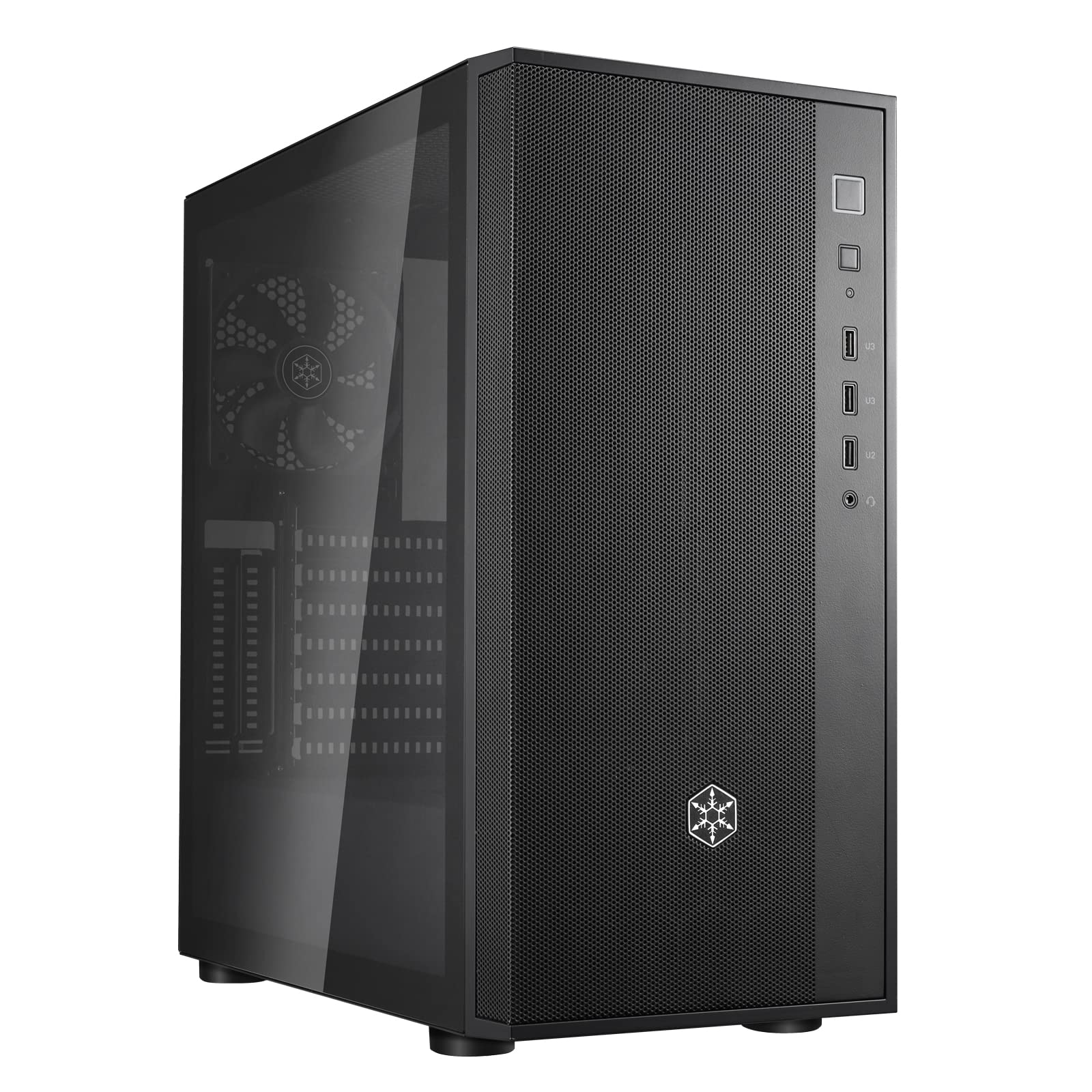 SilverStone FARA R1 V2 ATX Gehäuse Mesh Glas schwarz