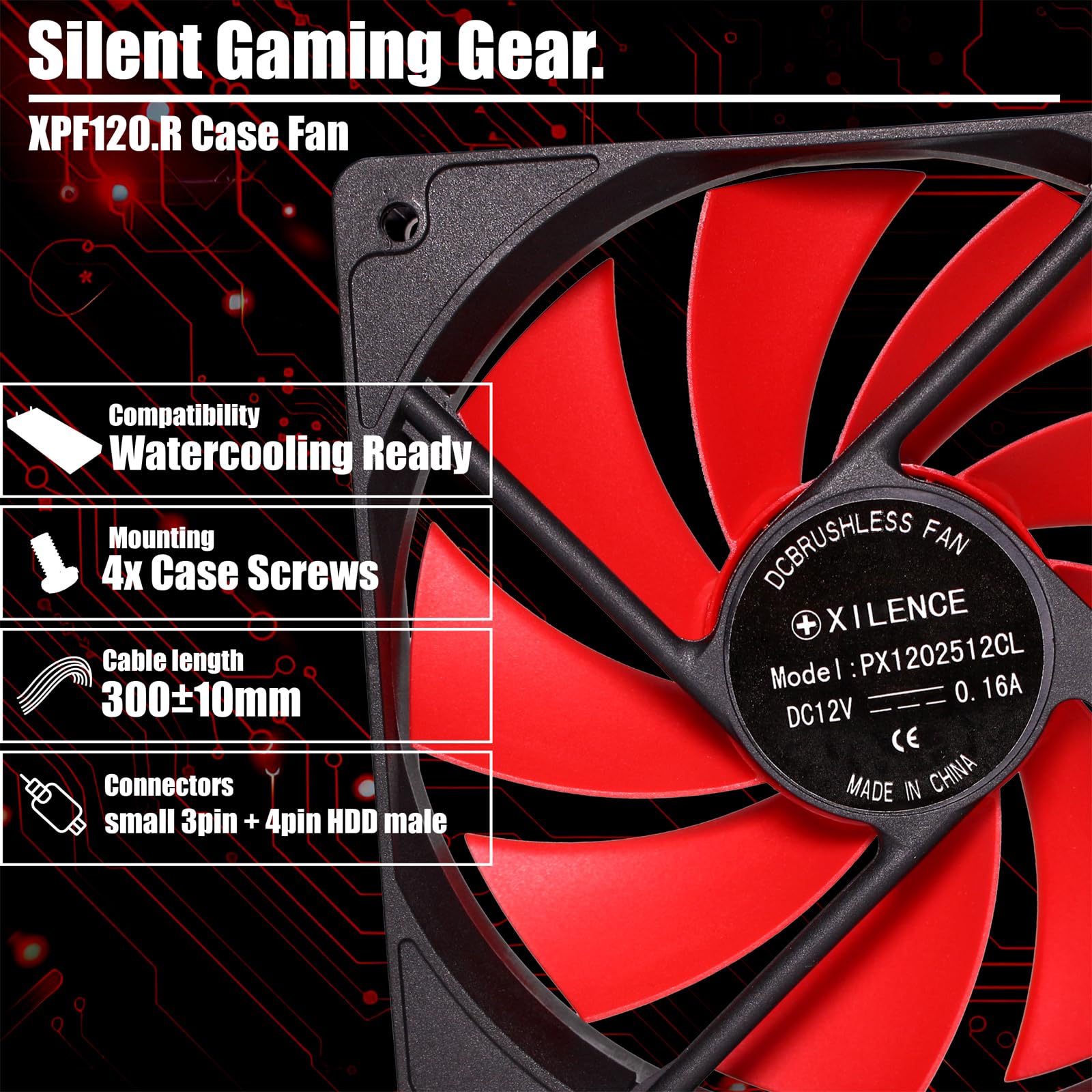 Xilence XF039 Performance C Gehsuselufter 120mm 3-Pin