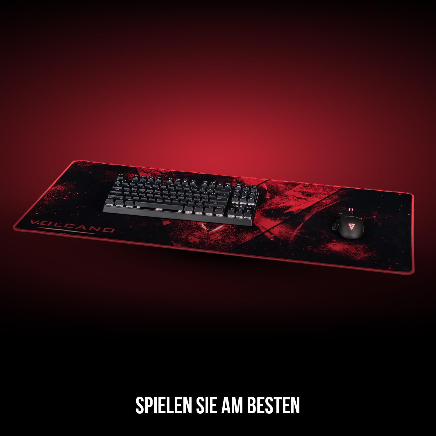 Modecom Volcano Erebus Mauspad Schwarz groß rutschfest