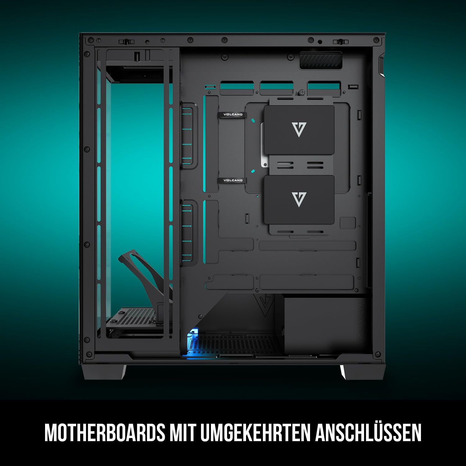 Modecom Volcano Stellar Plus MIDI NF Gehäuse Schwarz ATX