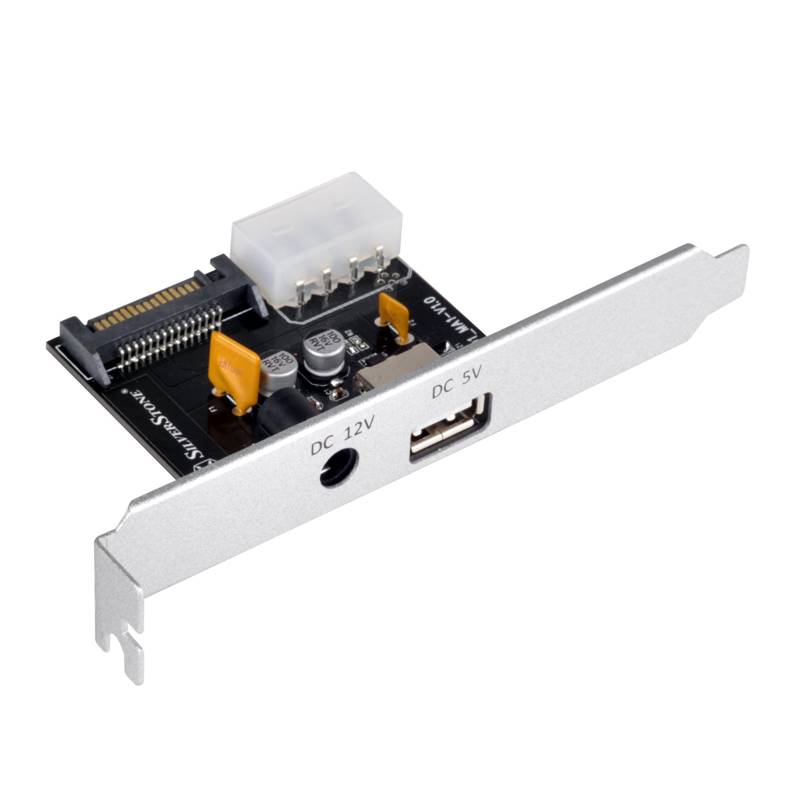 SilverStone ECP01 Strom Adapterkarte 12V DC USB Typ A