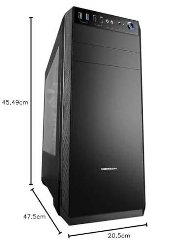 Modecom Oberon Pro Midi-Tower PC-Gehäuse schwarz ATX Lüfter