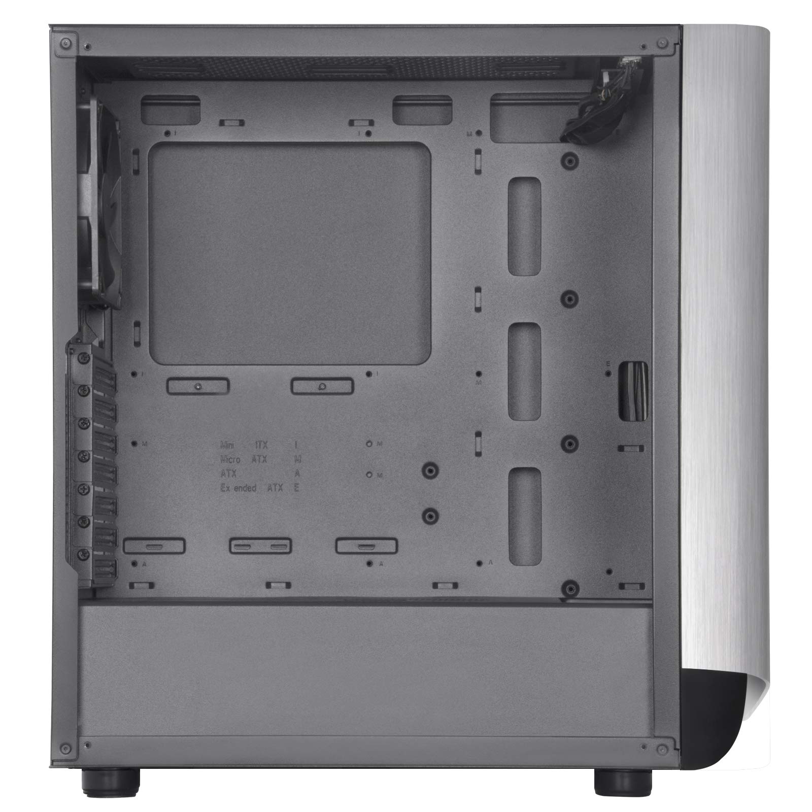 SilverStone SETA A1 Mid-Tower ATX-Gehäuse Glas Silber