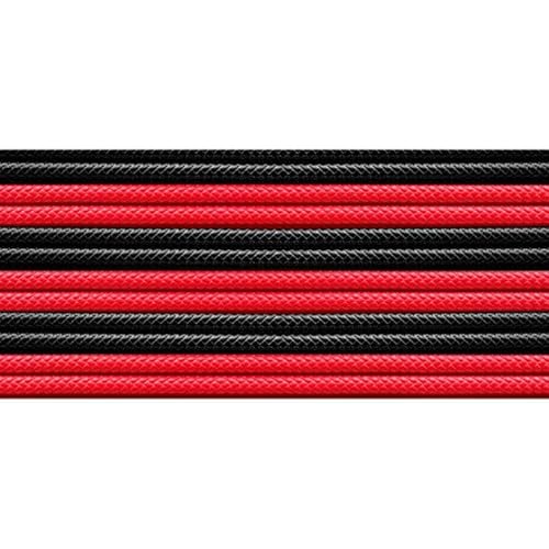 Cooler Master PVC Netzteil-Verlängerungskabel 30cm schwarz-rot