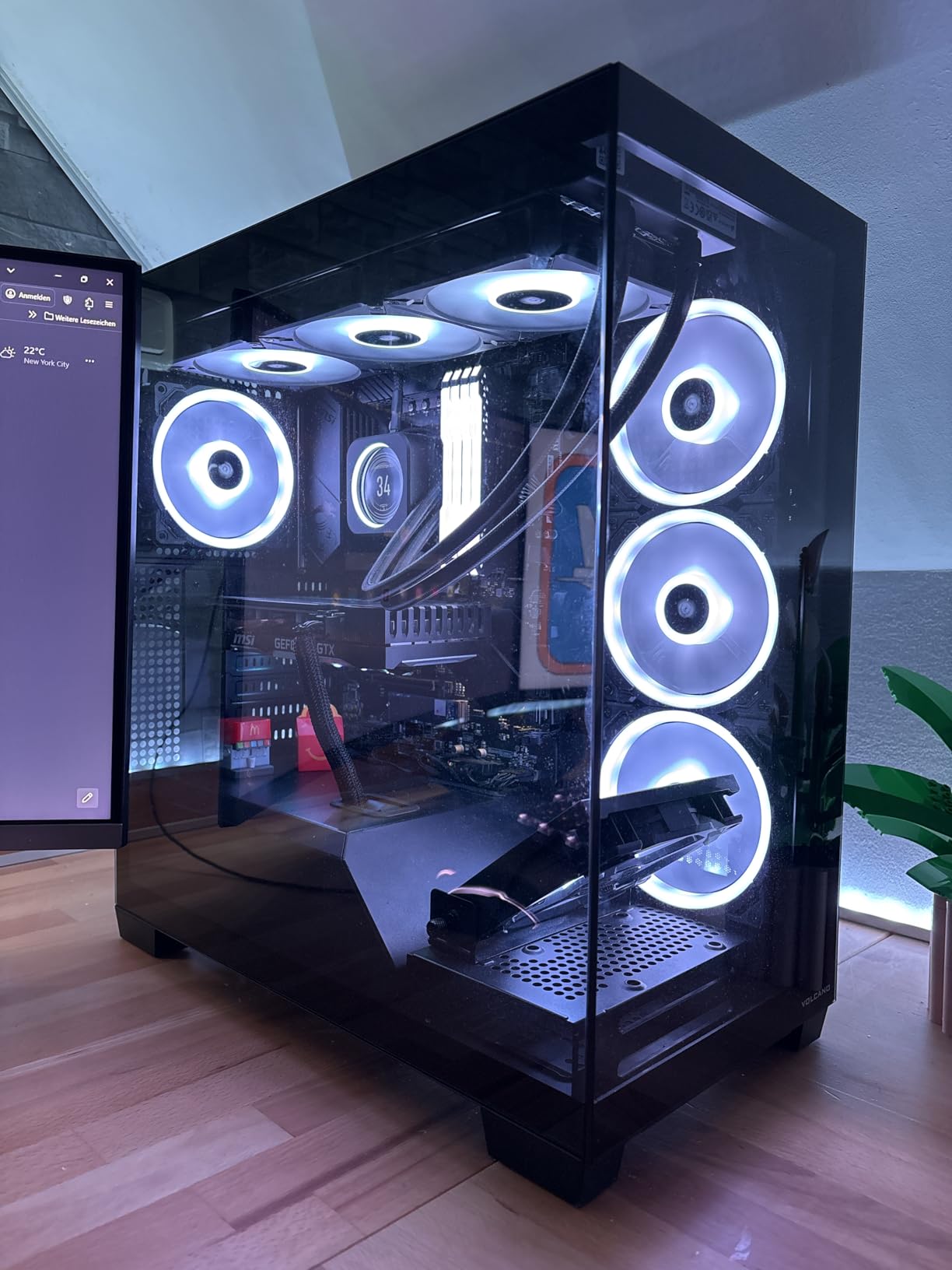 Modecom Volcano Stellar ARGB 8F Midi-Tower PC-Gehu00e4use schwarz