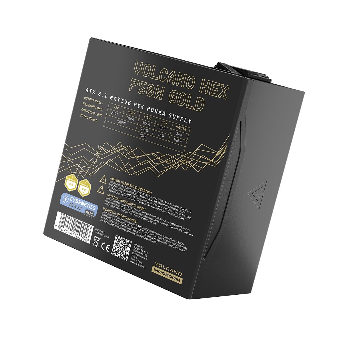 Modecom Volcano HEX 750W ATX-Netzteil Gold vollmodular