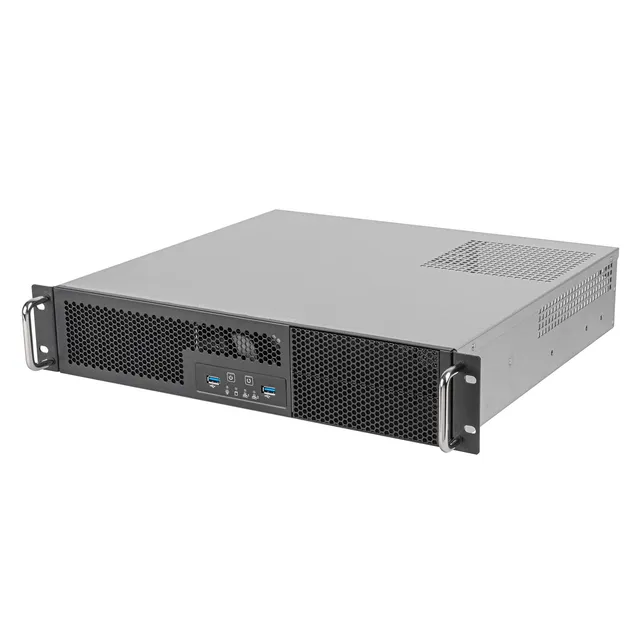 SilverStone RM23-502-MINI Rackmount Gehäuse 2HE schwarz