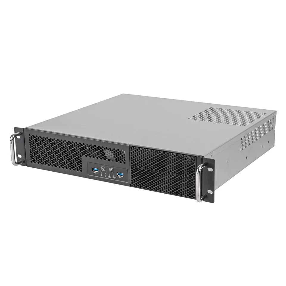 SilverStone RM23-502-MINI Rackmount Gehäuse 2HE schwarz