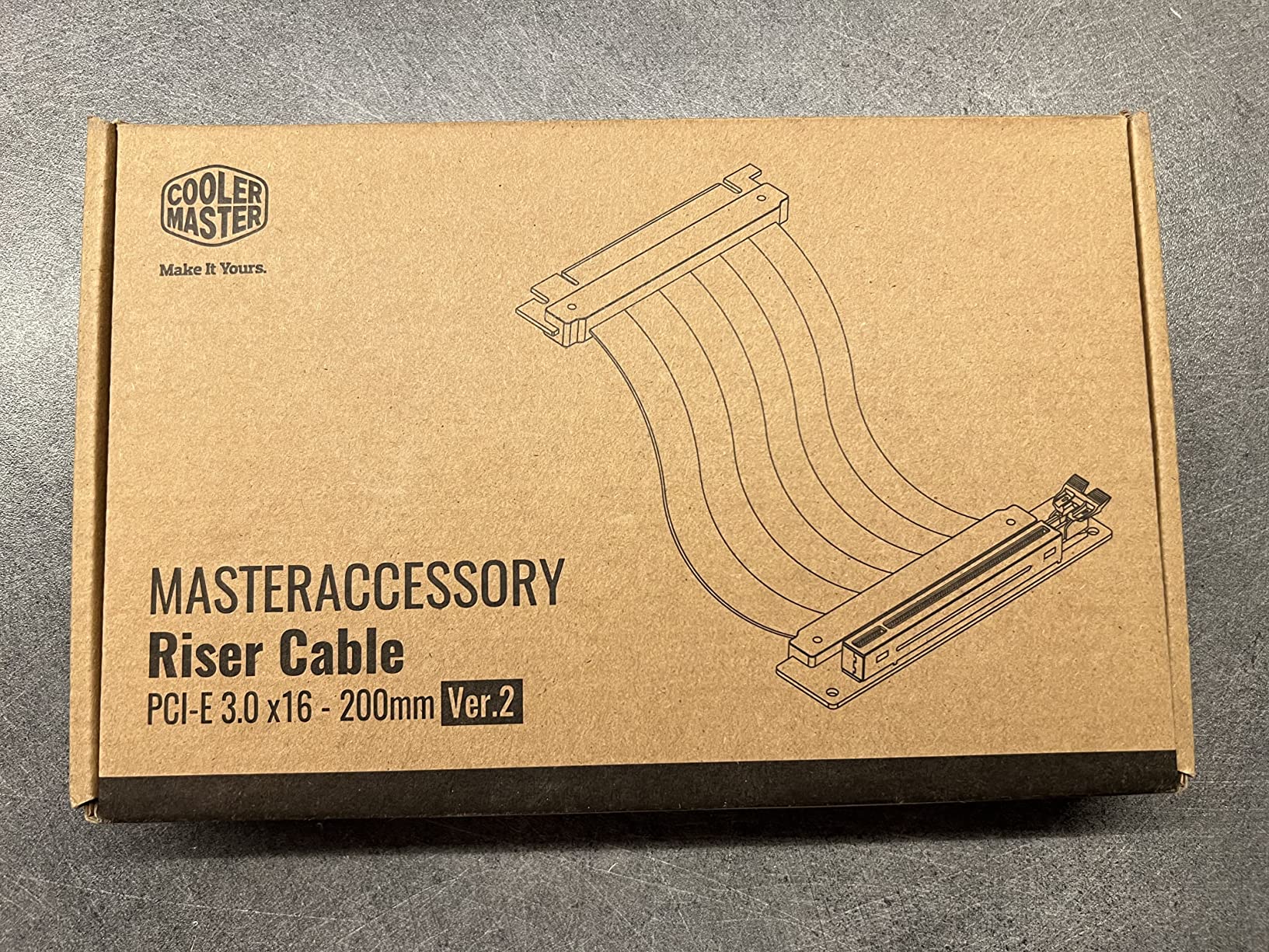 Cooler Master Riser Kabel PCIe 3.0 x16 V2 200mm flexibel