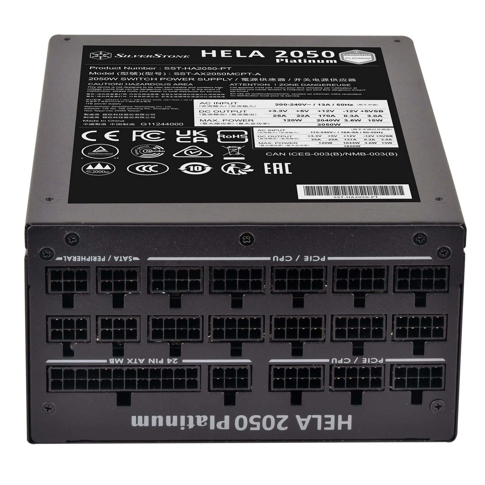 SilverStone HELA HA2050-PT Netzteil 2050W Platinum modular