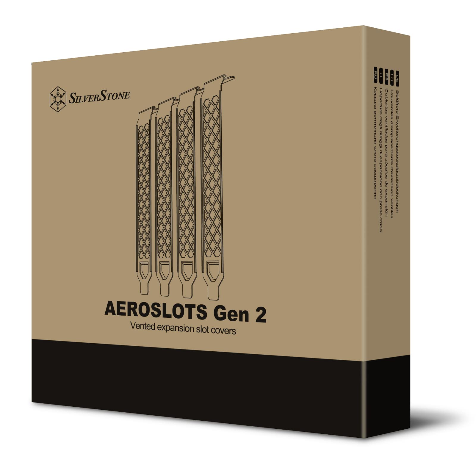 SilverStone Air Nexus SST-AEROSLOT2B Slotblende schwarz belüftet
