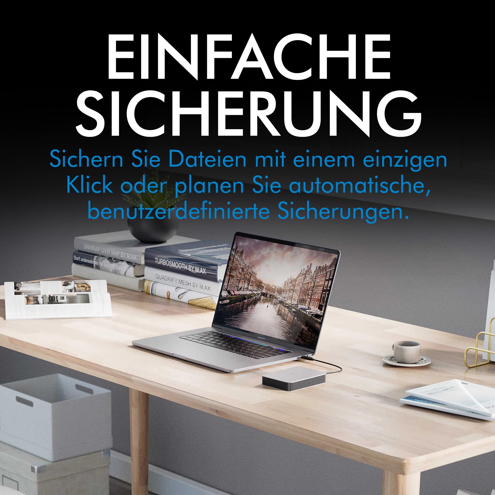 LaCie Mobile Drive Festplatte 1TB USB-C Diamant-Design