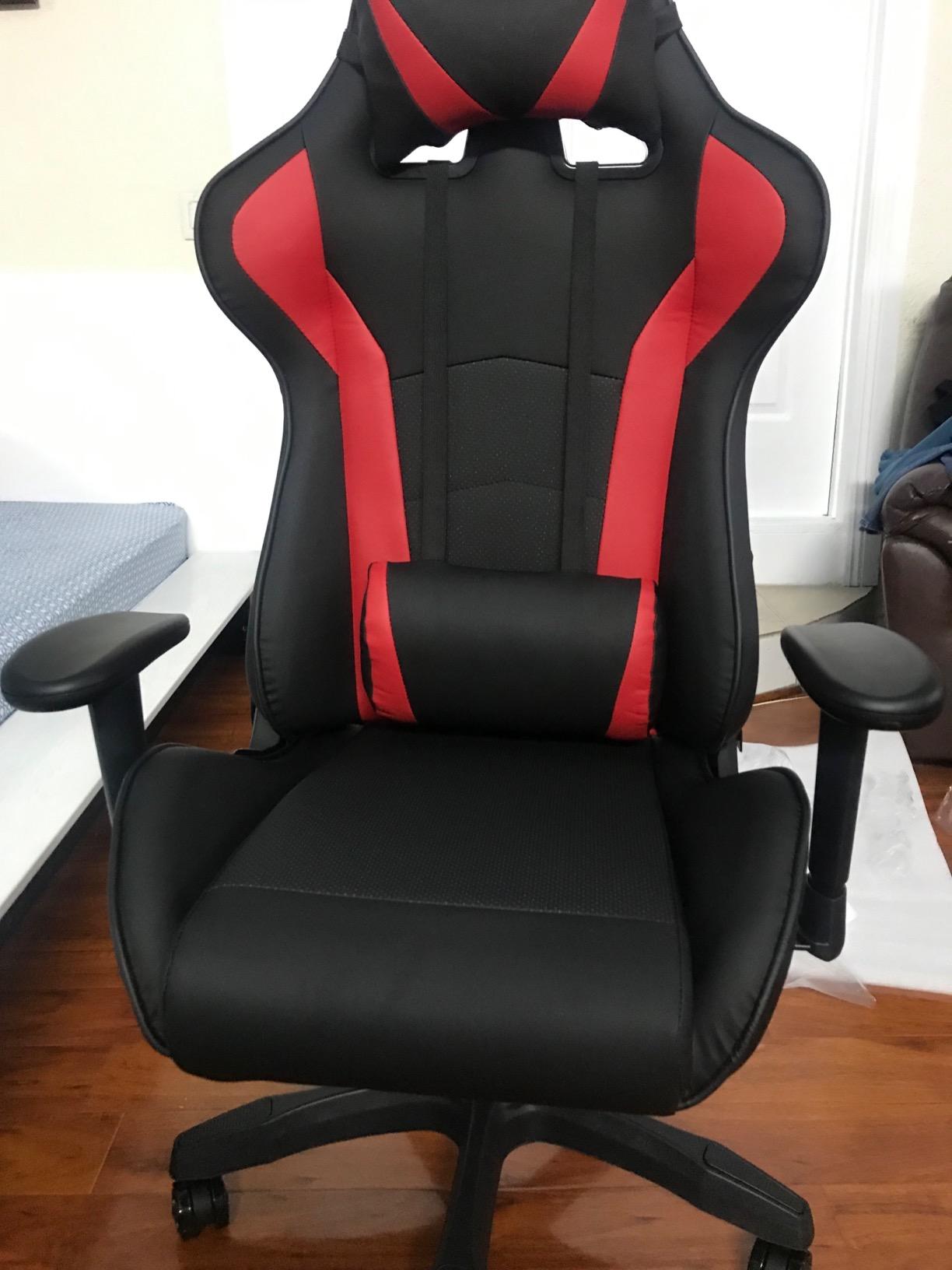 Cooler Master Caliber R1 Gaming-Stuhl Rot PU-Leder ergonomisch