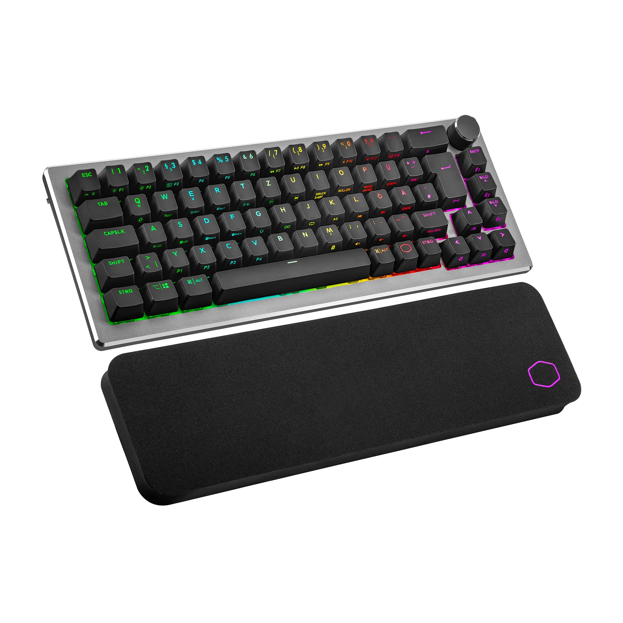 Cooler Master CK721 Gaming Tastatur 65% Braun DE Space Grau