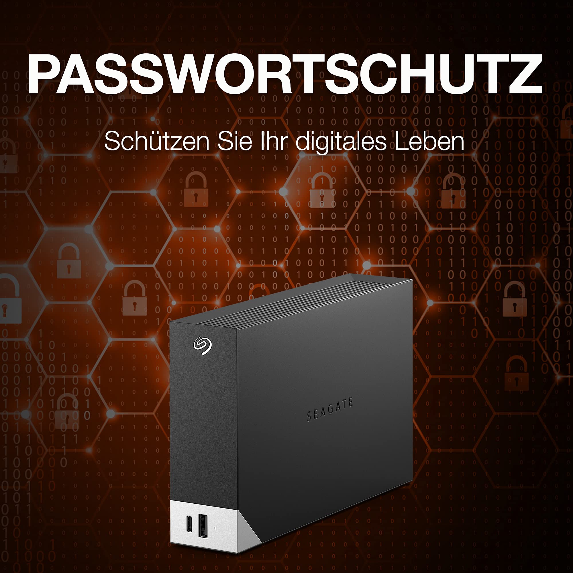 Seagate One Touch Hub 10TB externe Festplatte mit USB-Hub