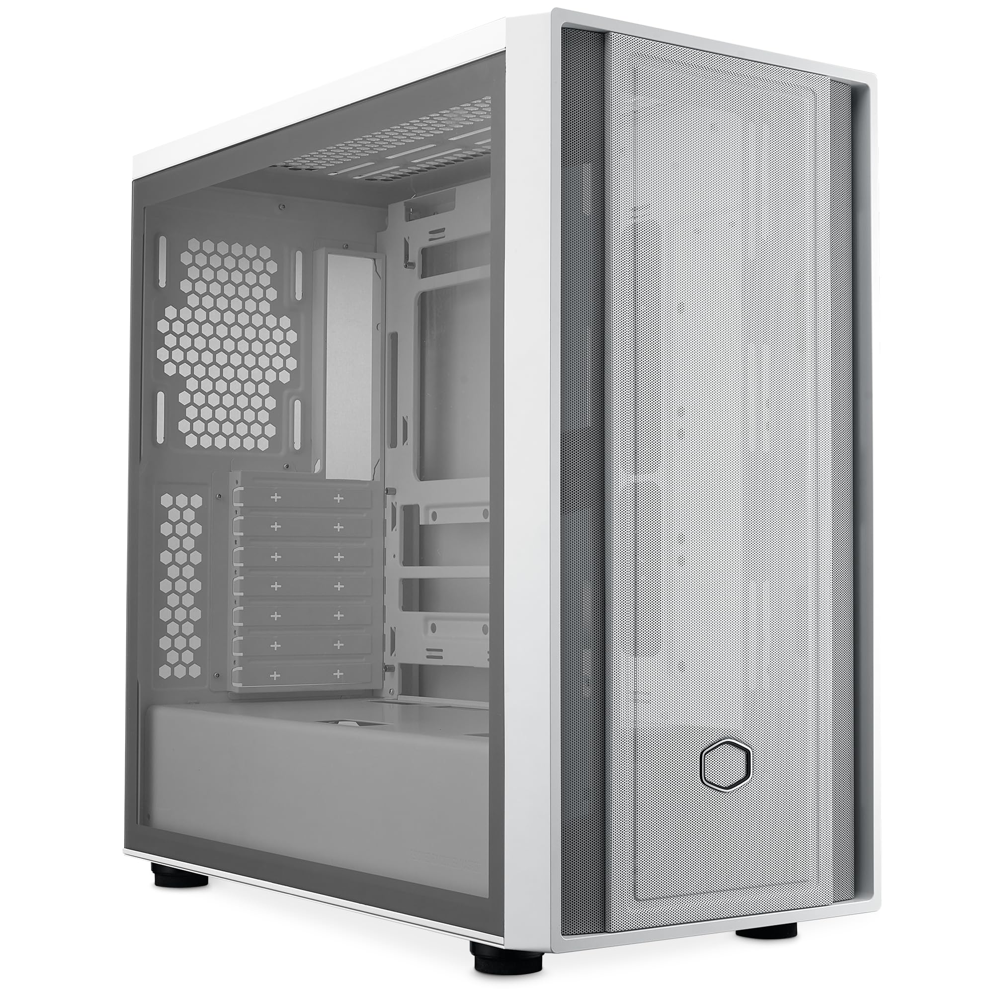 Cooler Master MasterBox 600 White Lite Mid-Tower E-ATX Glas