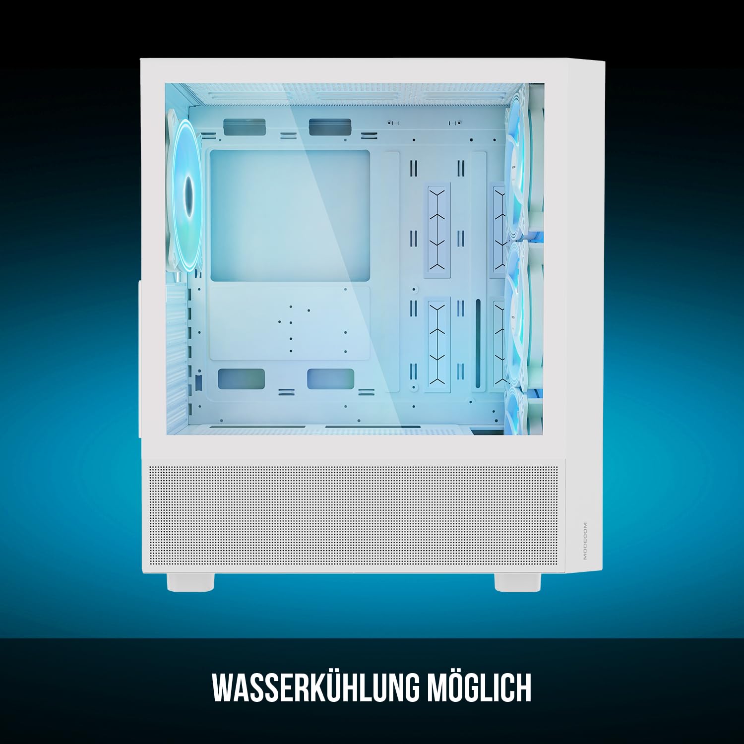 Modecom Breeze ARGB Flow Midi Tower Gehäuse Weiß ATX