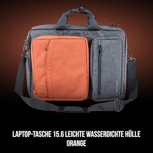 Modecom Reno Laptoptasche 15,6 Zoll orange wasserabweisend