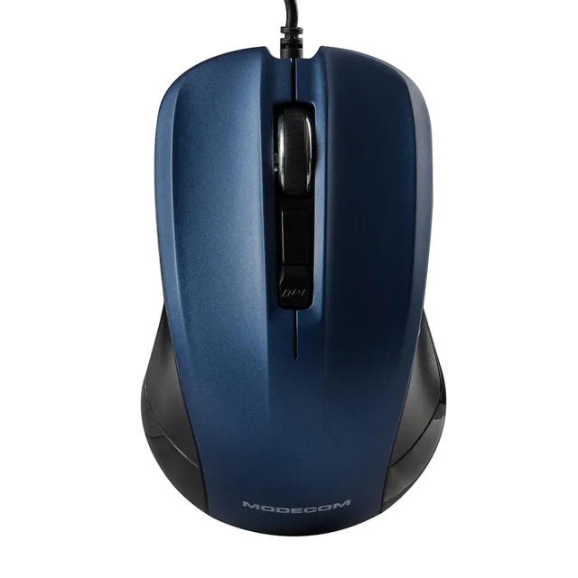Modecom Mice MC-M9.1 USB Maus schwarz-blau 1,5 m Kabel