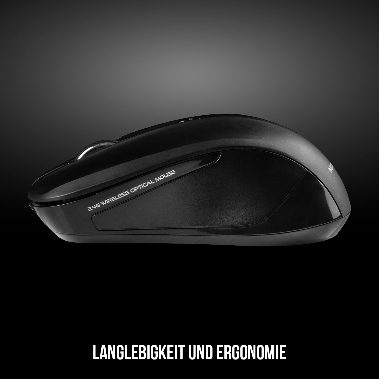 Modecom MC-WM9.1 Maus schwarz kabellos 1600 DPI