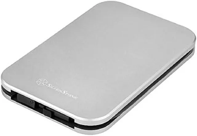 SilverStone MMS02C USB-C Festplatten Gehäuse dunkelgrau