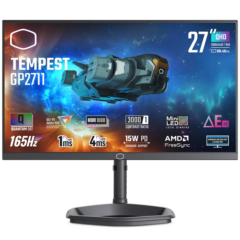 Cooler Master Tempest GP2711 Gaming-Monitor 27" WQHD 165Hz Mini-LED