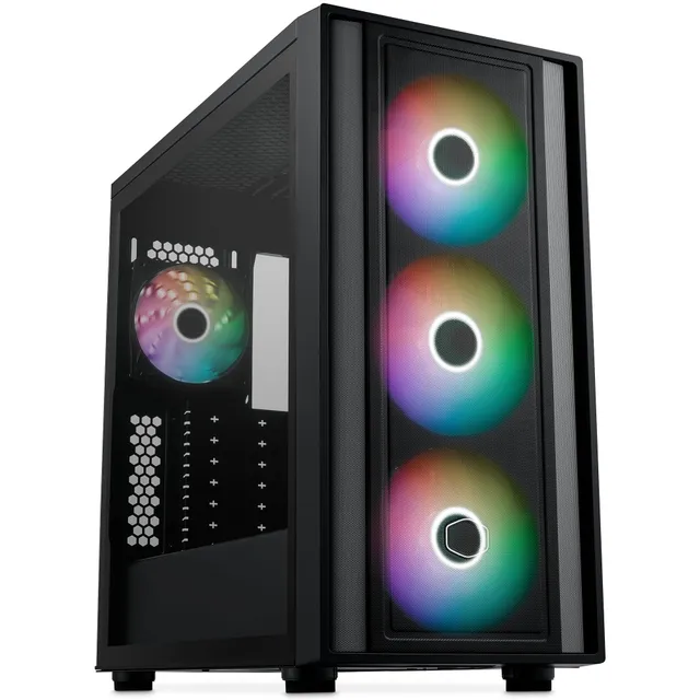 Cooler Master MasterBox 600 PC-Gehäuse Schwarz ARGB Glas